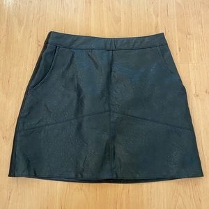 Lulu’s Harley Vegan Leather Mini Skirt